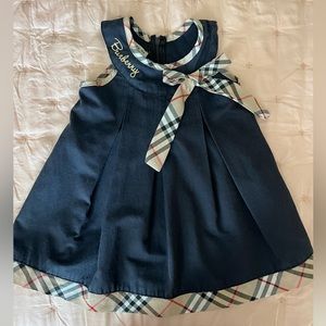 Burberry blue dress 2Y